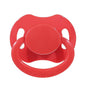 Landofgenie Adult Size Large Shield Pacifiers Bone Shaped Cutie Pacifier Red