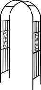 Metal Pergola Arbor, 100" H x 45" W Garden Arch Archway for Wedding Ceremony Party Curved Iron Plants Trellis Stand Use for Outdoor Garden Climbing Plants