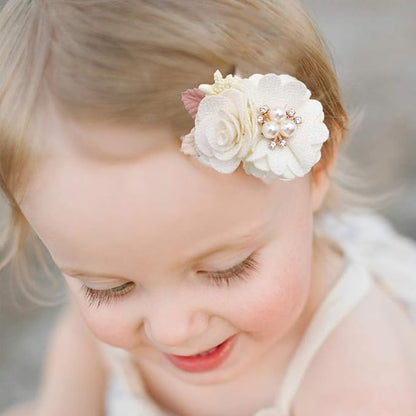 Flower Hair Clips Set-Cherrboll 3pcs Floral Hair Bow Accessories for Baby Girl Toddles Teen Gifts