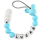 Personalized Pacifier Clip with Name, Customized Pacifier Clip with Name for Baby, Pacifier Holder with Cute Mouse Head