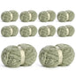 10 Pack Jumbo Chenille Yarn for Crocheting, #10 Super Bulky Baby Soft Yarn for Hand Knitting, 220 yds /70.5 oz Fluffy Chunky Knit Throw Blanket Yarn (Sage Green) - color: Sage Green