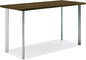 HON Coze Home Office Desks, Sturdy Table Computer Desk, 48", Walnut Top, Silver Base