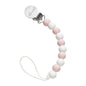 Ali+Oli Silicone Pacifier Clip for Baby (Thin Pink) 100% Food-Grade BPA Free Newborn Pacifier Holder Infant Binky Clip for Baby for Baby Boy or Girl