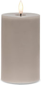Abbott Collection Wax LED Flameless Pillar Candle - Gray (3x5 H)