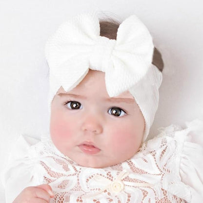 Toptim Headbands Solid Bows for Baby Girls' Comfortable Headwraps for Newborn Infant Toddler Kids 11-Pack