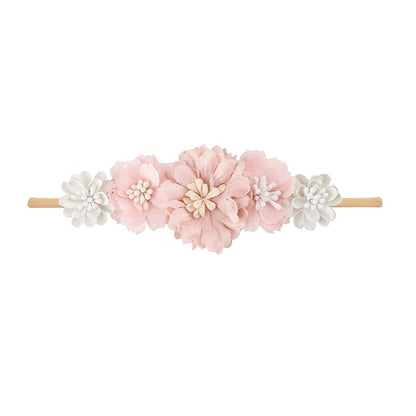 Toptim Baby Floral with Nylon Headbands for Newborn Girls Shower Photo (C-12 Pack)