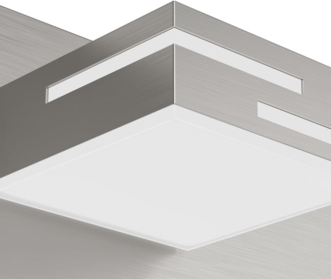 LED Modern Bathroom Vanity Light Fixtures, 4-Light 28-inch Dimmable Brushed Nickel Vanity Lights for Bathroom Lighting Fixtures Over Mirror, with 360° Rotatable Acrylic Heads (Cool White 6000K)