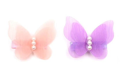 Zapire 16 Packs Baby Girl Hair Clips Chiffon Non-slip Butterfly Clips Barrettes for Girls Baby Kids Children Toddlers Hair Accessories (16 packs)