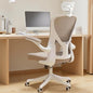 Ergonomic Office Chair with Adjustable Lumbar Support & Flip-Up Armrests - High Back Computer Desk Chair with Thickened Seat Cushion, Rolling Wheels for Home/Office Study Work