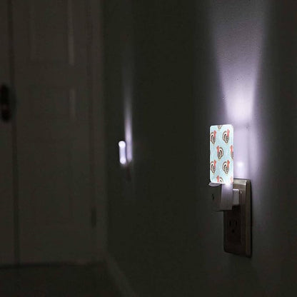 LED Night Light Plug into Wall with Dusk to Dawn Light Sensor White Energy Efficient Cute Cartoon Turkey Nightlight for Bedroom Bathroom Hallway Living Room Kitchen