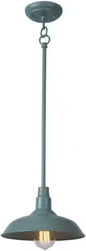 Indoor/Outdoor Mini Pendant Light, 10"" Vintage Farmhouse Decor Adjustable for Kitchen, Restaurant, Dining Room, Cafe, Patio, Entryway, Yard, Waterproof Pendant in Teal Finish…, SHEL000083