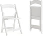 Flash Furniture Hercules Series Folding Chairs for Weddings and Formal Events, Stackable Commercial Event Seats with 1,000-lb. Static Weight Capacity, Set of 2, White