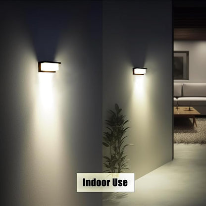 rosykite Modern Led Outdoor Wall Lights for House, 18W Porch Light Fixture 3000K 4000K 5000K CCT Selectable, Waterproof IP65 Exterior Lighting for Garage,Front Door