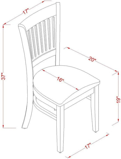 East West Furniture NDVA3-LWH-C 3 Piece Kitchen Table & Chairs Set Contains a Rectangle Dining Room Table with Dropleaf and 2 Linen Fabric Upholstered Chairs, 30x48 Inch, Linen White