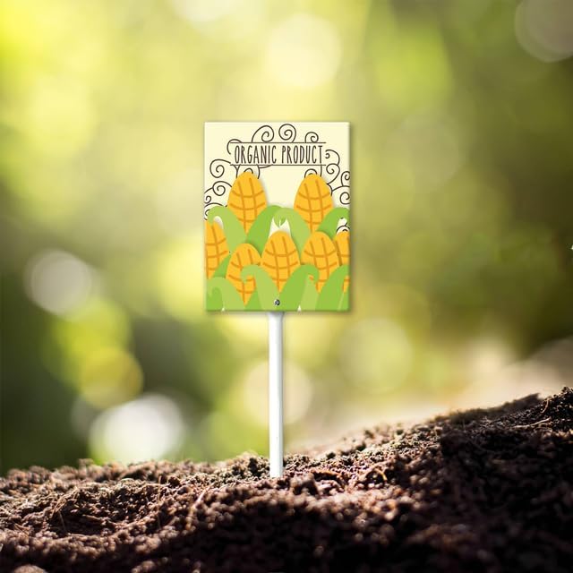 Eveokoki Aluminum Seed & Plant Labels - Plant Markes for Seedlings-Plant Tags for Pots - Garden Signs for Vegetable - Durable Markers for Plants Outdoor Waterproof - Garden Decor for Farmhouse