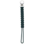 Three Little Tots All Silicone Modern, Short and Safety Tested Pacifier Clip (Hunter Green, Twist)