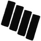JXJKMMN 4-Pack Soft Plush Seatbelt Covers for Kids,Carseat Shoulder Padding Car Stroller Strap Cover Driving Protection Strap Cover Seat Belt Cushions Pads for Boys Girls (Black)