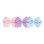 Wee Ones Girls' 3 pc Set Solid Grosgrain Variety Pack on a WeeStay No-Slip Hair Clip, King, Light Pink, Light Orchid, Millennium Blue