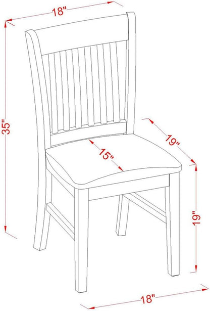 East West Furniture DLNO5-OAK-C 5 Piece Kitchen Table & Chairs Set Includes a Round Dining Room Table with Dropleaf and 4 Linen Fabric Upholstered Dining Chairs, 42x42 Inch, Oak