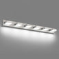 SineRise LED Modern Bathroom Vanity Light Fixtures (6-Light, 48-Inch), Brushed Nickel Modern Acrylic Bathroom Wall Lighting Fixtures Over Mirror (Cool White 6000K)