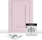 ALL-IN-ONE Paint, Durable cabinet and furniture paint. Built in primer and top coat, no sanding needed. Includes our 30 featured color card - Peony (pale pink), 8oz Sample