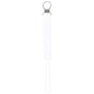 Three Little Tots All Silicone Modern, Short and Safety Tested Pacifier Clip (White, Classic)