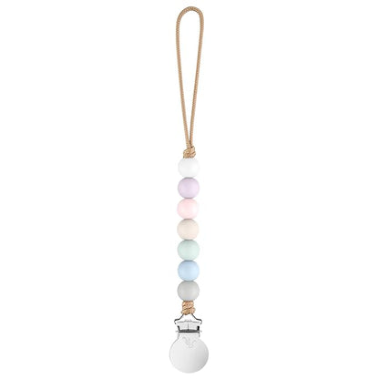 Ryan & Rose Pacifier Clip Georgia - Silicone Pacifier Clip Baby boy Baby Girl Binky paci Clip Baby Pacifier Holder binkie Clip Binky Clips Newborn Baby Care Baby Pacifier Clip (Grace)
