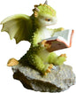 Garden Dragon Figurine- Studying Dragon on Rock