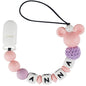 Personalized Pacifier Clip with Name, Customized Pacifier Holder with Name for Baby, Paci Clips with Mouse Head Design