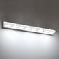 IZORRO LED Modern Bathroom Lights Fixtures(8-Light,Dimmable,360°Rotate),Matte White Acrylic Wall Lighting,Vanity Lights for Bathroom Over Mirror - 6000k 48In （No Assembly Required）
