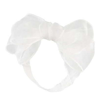 Lace Big Bow Baby Girls Headband Floral Hair Band Toddlers Newborn Infants Christening Baptism Party Hair Accessories for 0-36 Months Elastics Hairband (Style 7)