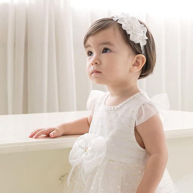 Bethynas Baby Girls Cute Bow-knot Headband Soft Lace Floral Hairbands Newborn Infant Toddlers Kids Hair Accessories (Style 10)