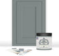 ALL-IN-ONE Paint, Durable cabinet and furniture paint. Built in primer and top coat, no sanding needed. Includes our 30 featured color card - London (green gray), 8oz Sample