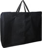 Folding Table Storage Bag, 25" D X 25" W X4.5 H Waterproof Heavy Duty Carrying Bag for 4ft Folding Tables, Picnic/Camp Tables Cover with Durable Zipper & Shoulder Strap, Black