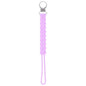 Three Little Tots All Silicone Modern, Short and Safety Tested Pacifier Clip (Lavender, Twist)