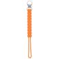 Three Little Tots All Silicone Modern, Short and Safety Tested Pacifier Clip (Orange, Twist)