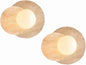 Marble Wall Lamp, Bathroom Vanity Light Fixtures, Wall Mount Lamp, Over Mirror, Wall Sconces Set of 2, Vintage Wall Light with Wood and Stone Shade, for Porch Workshop Kitchen Living Room
