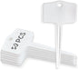 50pcs Plastic Plant T-Type Labels Garden Stake Markers Waterproof Plant Tags for Outdoor (White)