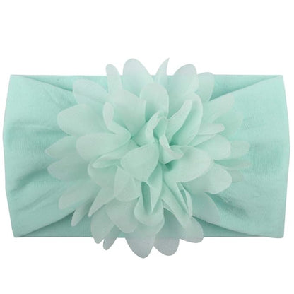 Toptim Baby Head Wrap Chiffon Flowers Newborn Infant Soft Nylon Headbands