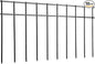 Adavin Small or Medium Animal Barrier Fence 10 Pack 20 in(L) X 10 in(H) Underground Decorative Garden Fencing, Dog Rabbits Fences Black Metal Fence Panel Ground Stakes for Outdoor Patio. Total 17 Ft