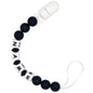 Personalized Name Pacifier Clip Pacifier Holder for Girls Boys (Black)