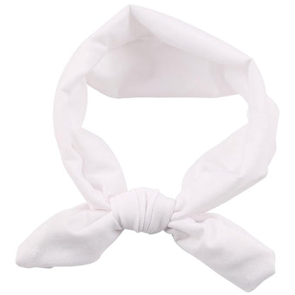 Baby Girl's Cute Toddler Bow Headbands Bowknot Rabbit Hairband Headwear for Daily Life Travel Photography (White)