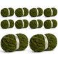 10 Pack Jumbo Chenille Yarn for Crocheting, #10 Super Bulky Baby Soft Yarn for Hand Knitting, 220 yds /70.5 oz Fluffy Chunky Knit Throw Blanket Yarn (Olive Green) - color: 10 Olive Green