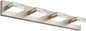 LED Modern Bathroom Vanity Light Fixtures, 4-Light 28-inch Dimmable Brushed Nickel Vanity Lights for Bathroom Lighting Fixtures Over Mirror, with 360° Rotatable Acrylic Heads (Cool White 6000K)