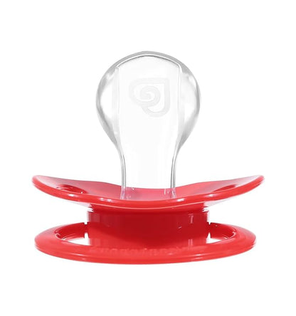 Landofgenie Adult Size Large Shield Pacifiers Bone Shaped Cutie Pacifier Red