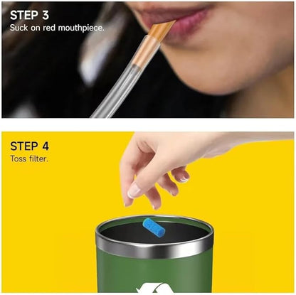 Baby Nasal Aspirator for Stuffy Nose, Baby Nose Sucker with Extra Hygiene Filters (Nose Sucker + 4 Filters)