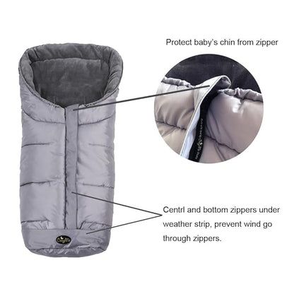CozyMe Stroller Footmuff Go 3 Seasons for Toddler,Wind Proof,Anti-slip Winter Bunting Bag,6-36M Toddler Stroller Warmer