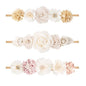 cherrboll 3pcs Baby Girl Flower Headbands, Super Soft & Stretchy Nylon Floral Hairbands for Newborn Toddler