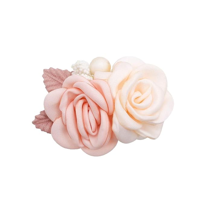 Flower Hair Clips Set-Cherrboll 3pcs Floral Hair Bow Accessories for Baby Girl Toddles Teen Gifts