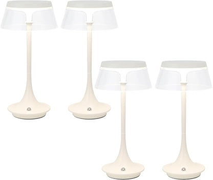 JHY DESIGN 3-Color Light Dimmable Bedside Table Lamp 10.5" H Nightstand Lamp Touch Control Lamp for Bedroom Living Room Indoors Outdoors(4PCS)
